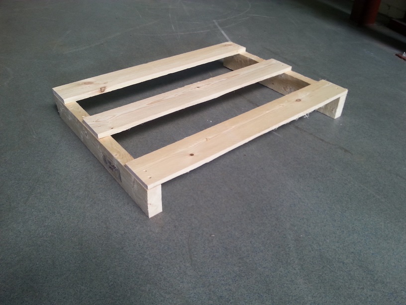 60x80 pallets HT met twee balken