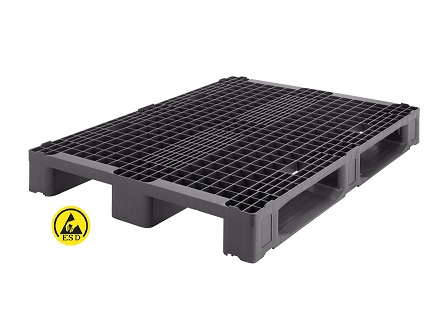 Zeer sterke ESD pallet 80x120 voor meermalig gebruik